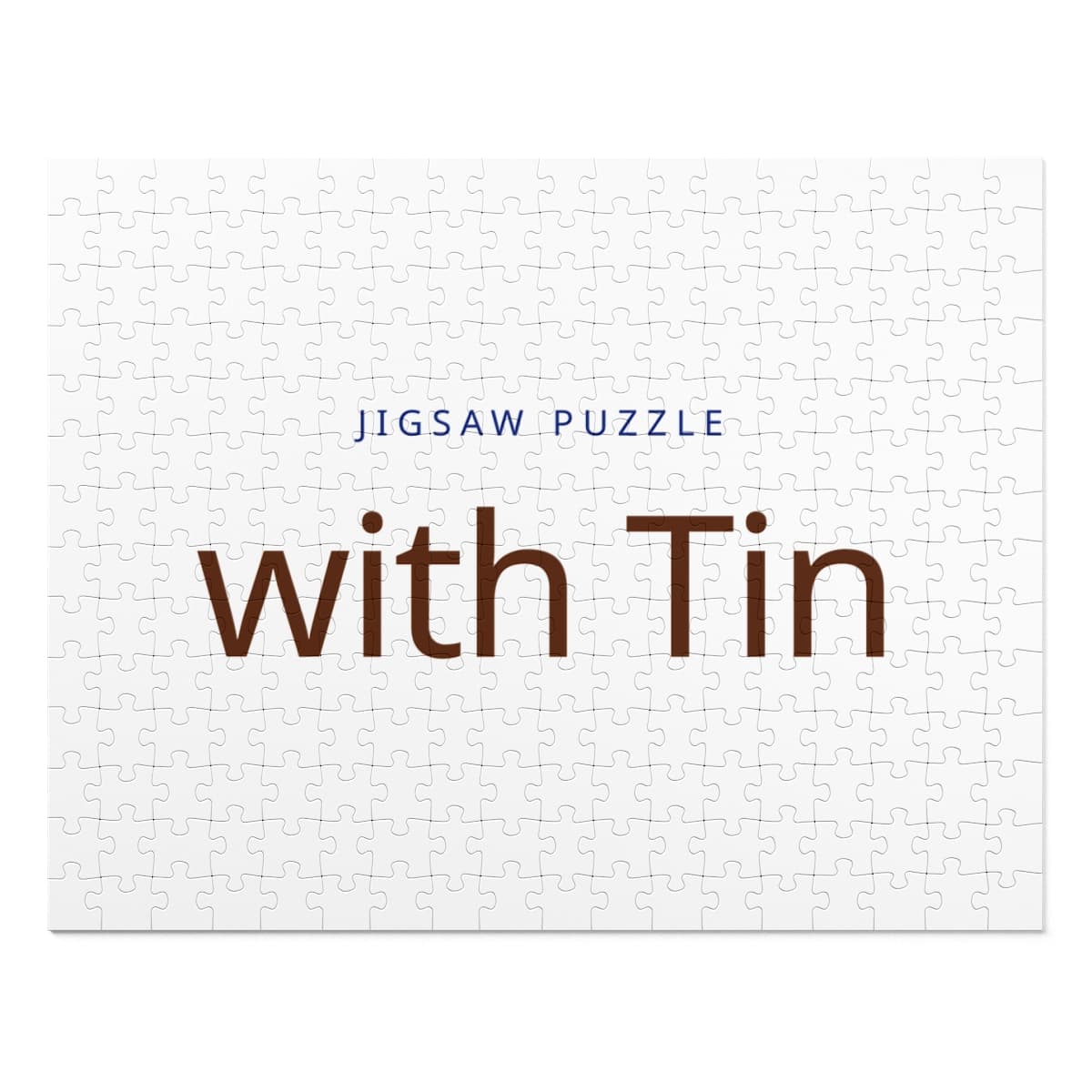 Jigsaw Puzzle with Tin
