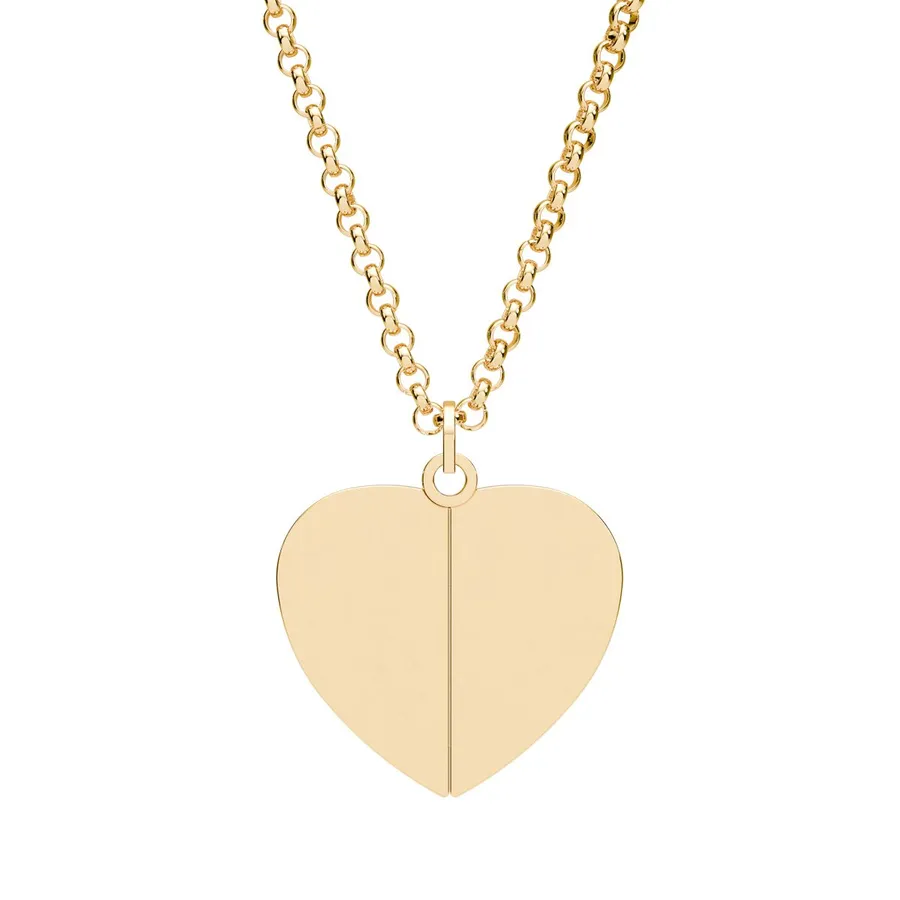 Hidden Message Heart Necklace (Engraving)