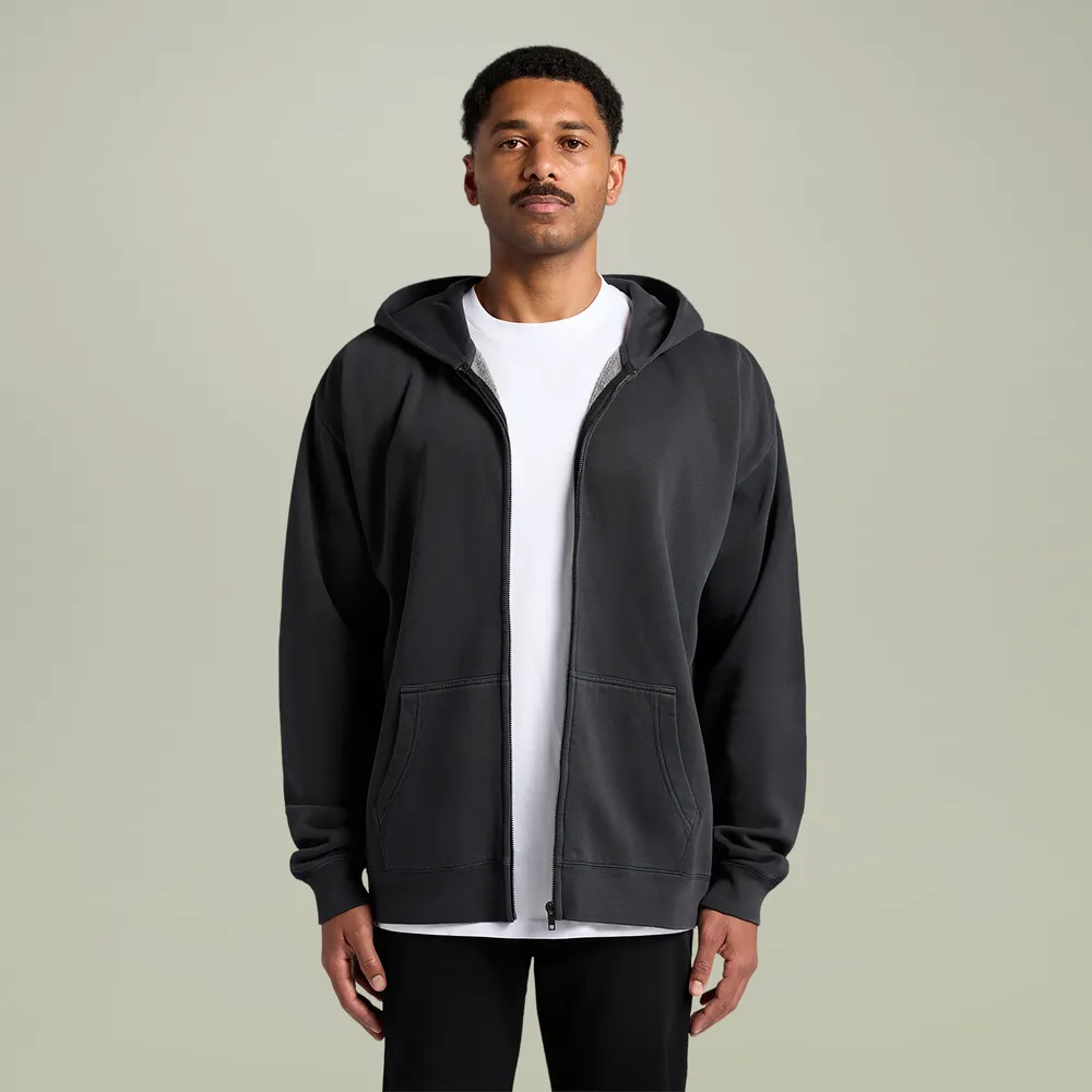 Unisex Relax Faded Zip Hood