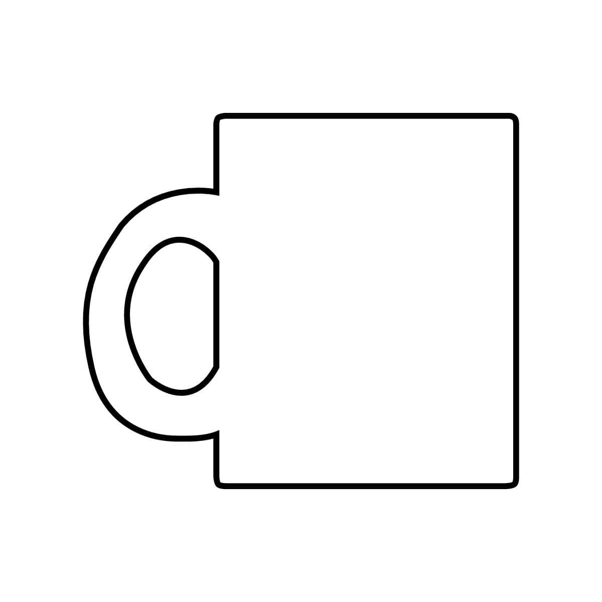Clear Glass Mug with Handle, 10oz
