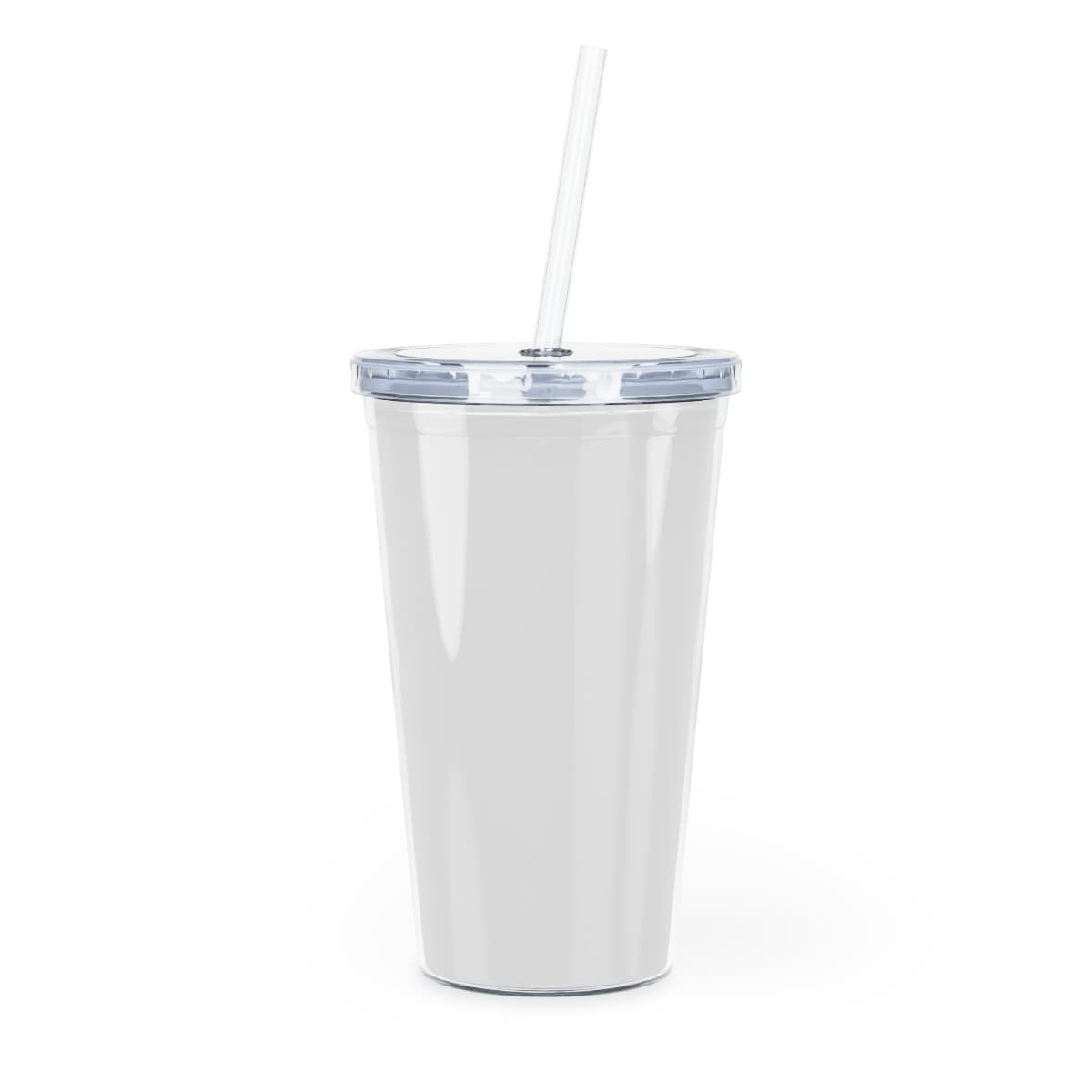 Plastic Tumbler with Straw