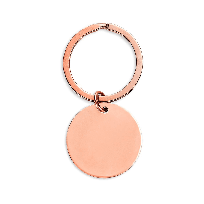 Stainless Steel Round Keychain (Engraving)